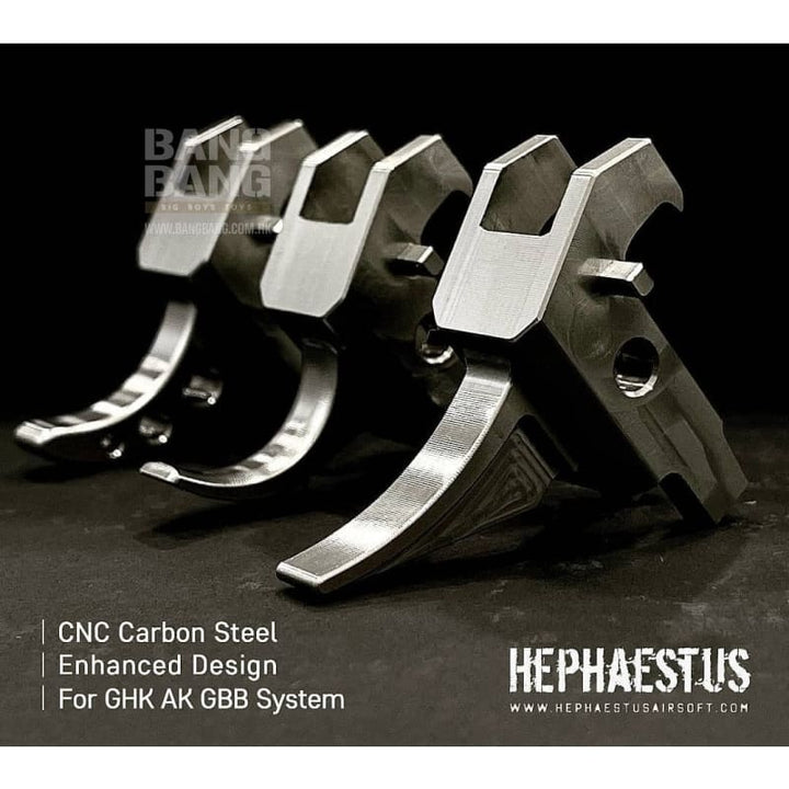 Hephaestus CNC Steel Enhanced AK Trigger for GHK AK Series - Bang Bang Airsoft