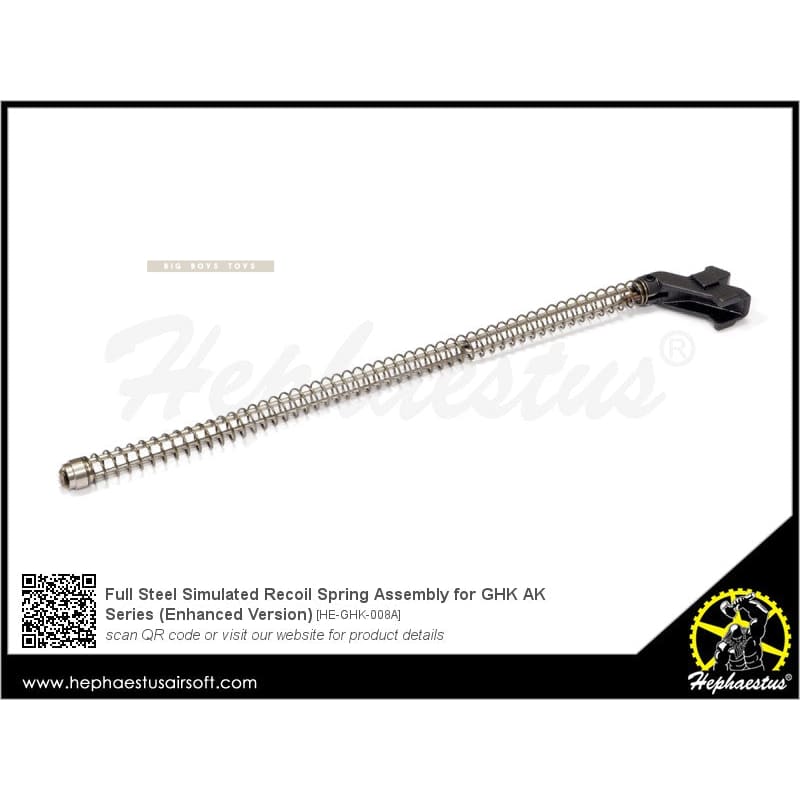 Hephaestus Full Steel Simulated Recoil Spring Assembly for GHK AK Series (Enhanced Version) - Bang Bang Airsoft