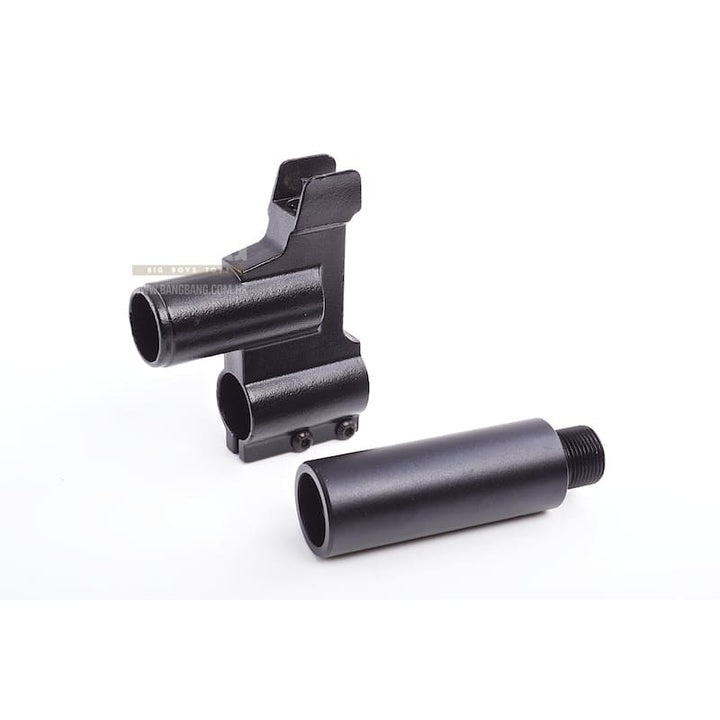 Hephaestus Steel Front Sight Block (Type A) w/ 14mm CW Barrel Adapter for GHK/LCT AK Series - Bang Bang Airsoft