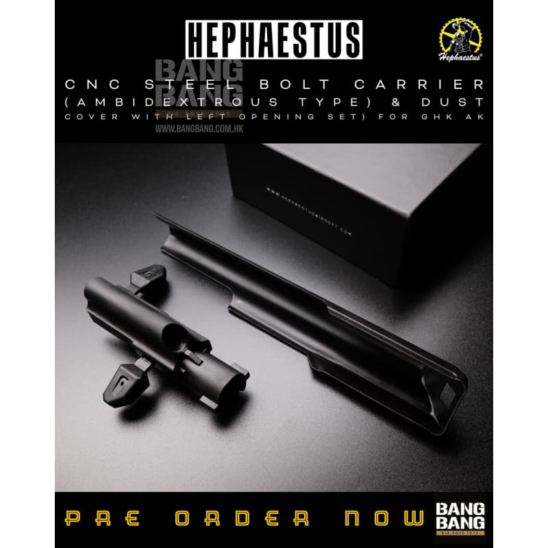 Hephaestus Steel Top Cover ( Ambidextrous Type ) for GHK AK GBB System - Bang Bang Airsoft