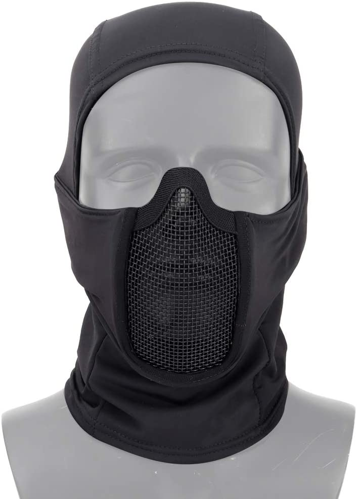 HKA Tactical Full Face Cover with Steel Mesh Balaclava Quick Dry - Bang Bang Airsoft