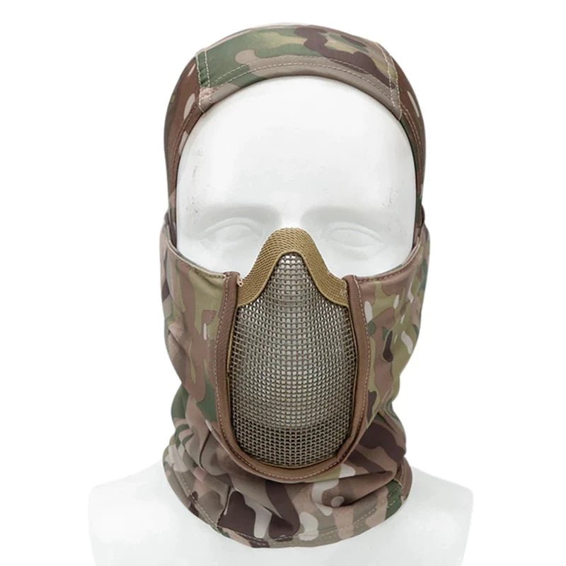 HKA Tactical Full Face Cover with Steel Mesh Balaclava Quick Dry - Bang Bang Airsoft
