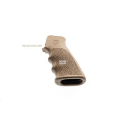 Hogue overmolded rubber grip with finger grooves for