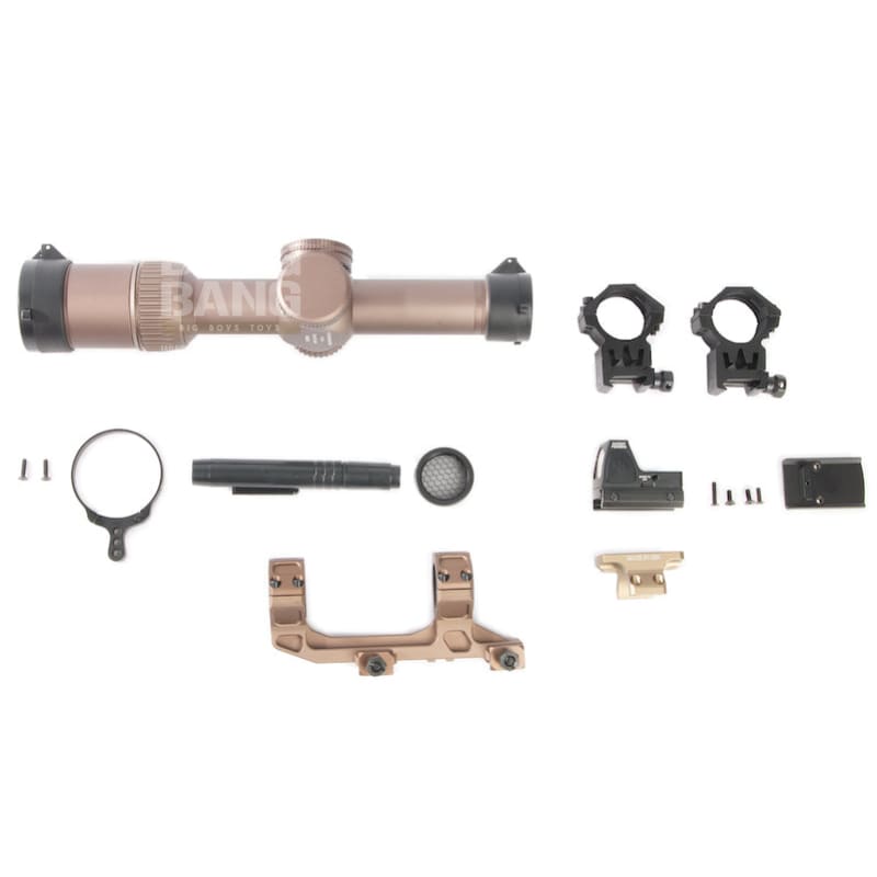 HOLY WARRIOR HWOCAG HD 1 - 6x 24 Airsoft Scope Deluxe Set w/ RMR & Plate & Mount - Bang Bang Airsoft