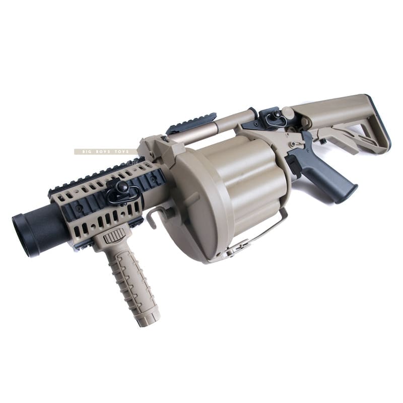 ICS - 191 MGL Grenade Launcher (Desert Tan) - Bang Bang Airsoft