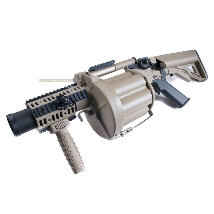 ICS - 191 MGL Grenade Launcher (Desert Tan) - Bang Bang Airsoft