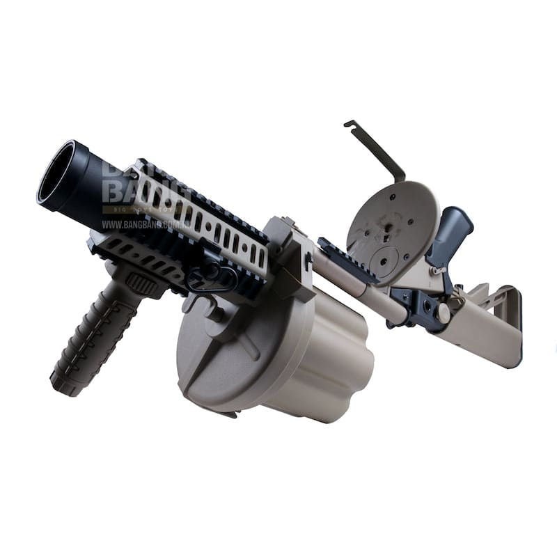 ICS - 191 MGL Grenade Launcher (Desert Tan) - Bang Bang Airsoft