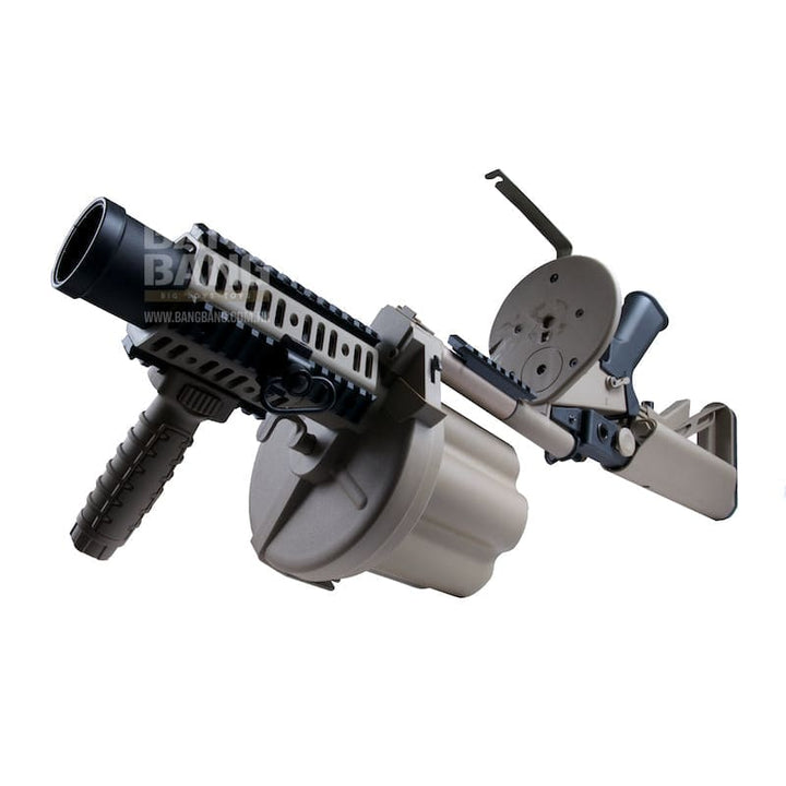ICS - 191 MGL Grenade Launcher (Desert Tan) - Bang Bang Airsoft