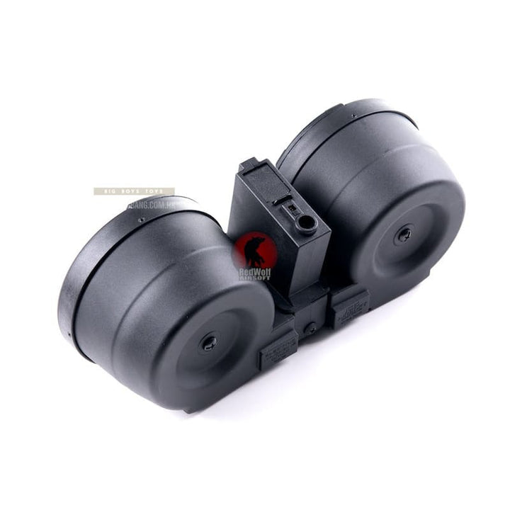 ICS Adaptive Drum Magazine w/ M4 Magazine Adapter - BK - Bang Bang Airsoft