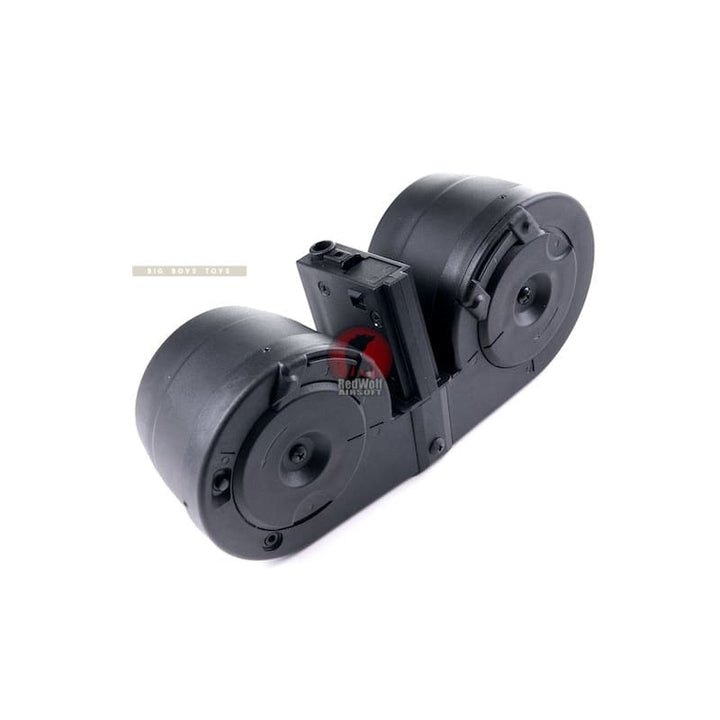 ICS Adaptive Drum Magazine w/ M4 Magazine Adapter - BK - Bang Bang Airsoft