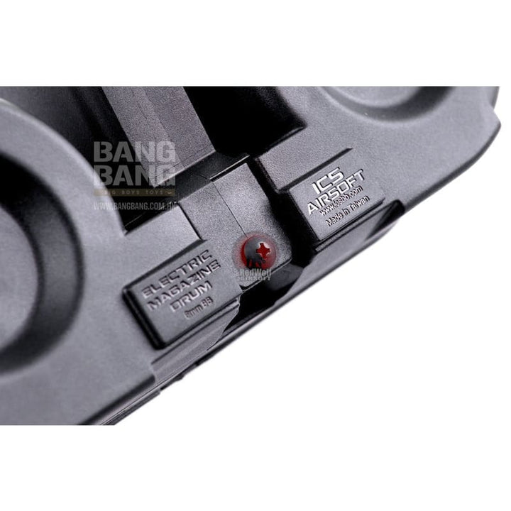 ICS Adaptive Drum Magazine w/ M4 Magazine Adapter - BK - Bang Bang Airsoft