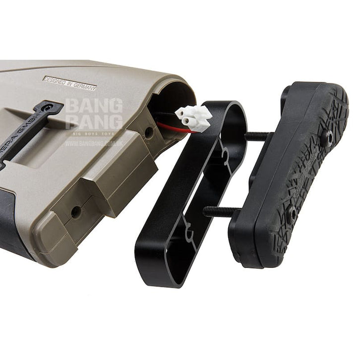 ICS CQR EBB Rifle - Tan (Licensed by ASG HERA Arms) - Bang Bang Airsoft
