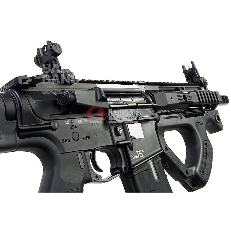 ICS CQR M4 EBB Rifle w/ S3 Electronic Trigger - Black (Licensed by ASG HERA Arms) - Bang Bang Airsoft