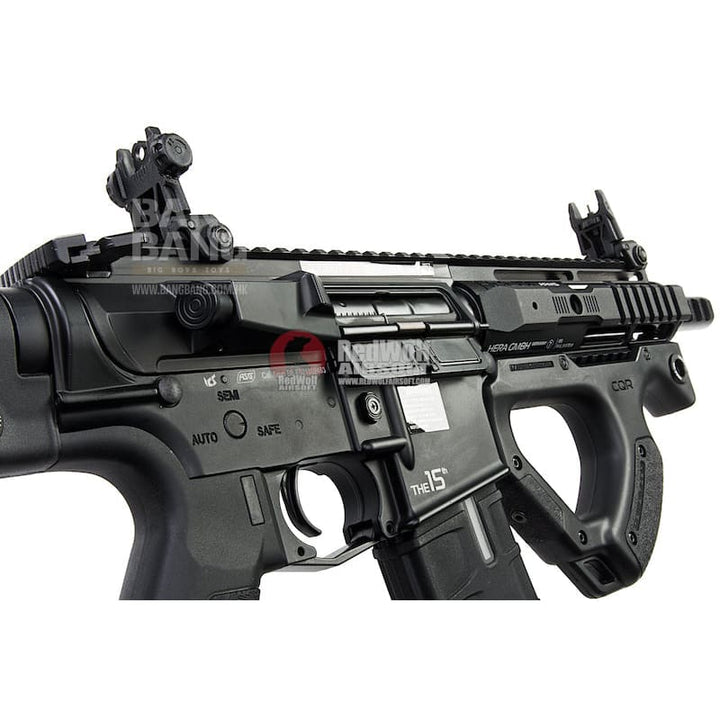 ICS CQR M4 EBB Rifle w/ S3 Electronic Trigger - Black (Licensed by ASG HERA Arms) - Bang Bang Airsoft