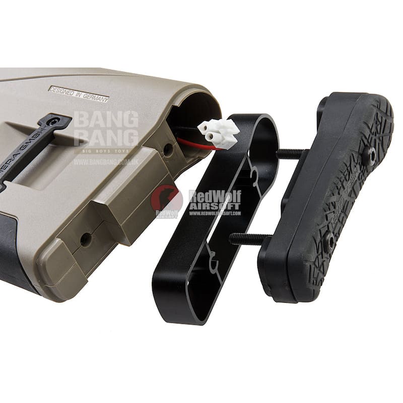 ICS CQR M4 EBB Rifle w/ S3 Electronic Trigger - Tan (Licensed by ASG HERA Arms) - Bang Bang Airsoft