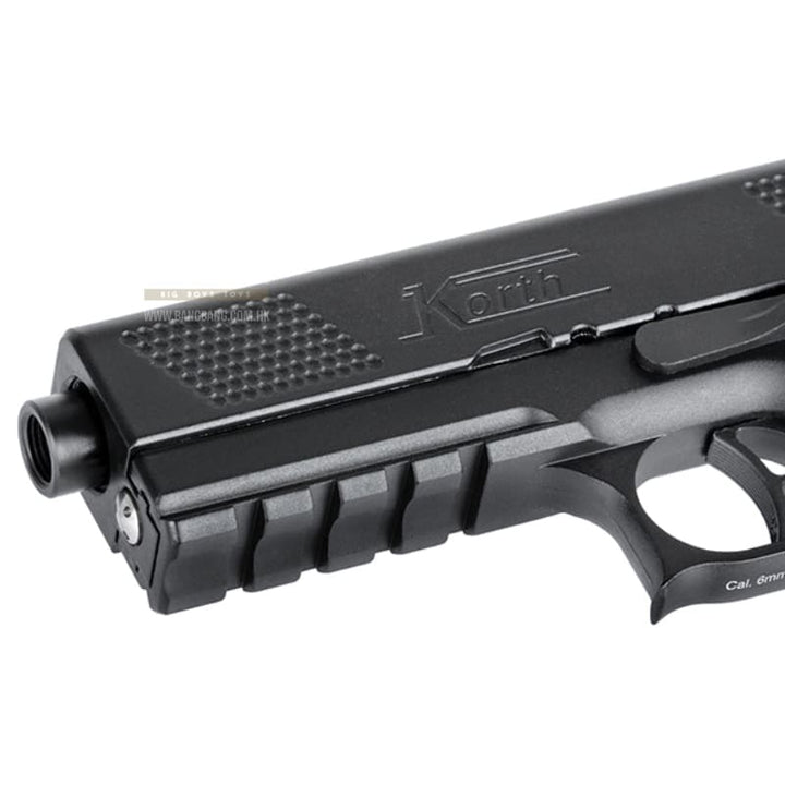 ICS Korth PRS 4 inch GBB Pistol - Black (Licensed by Korth) - Bang Bang Airsoft