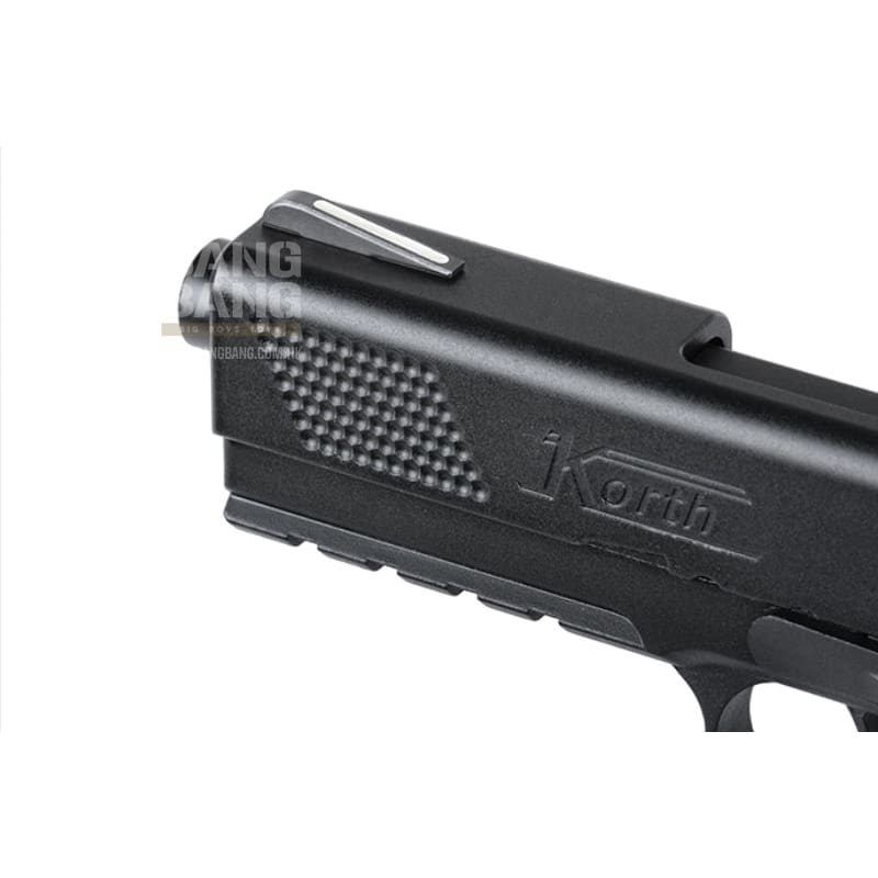 ICS Korth PRS 4 inch GBB Pistol - Black (Licensed by Korth) - Bang Bang Airsoft