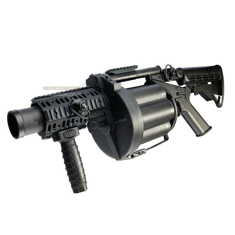 ICS MGL Grenade Launcher (Retractable Stock / Black) - Bang Bang Airsoft
