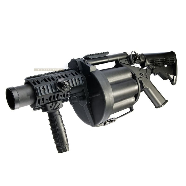 ICS MGL Grenade Launcher (Retractable Stock / Black) - Bang Bang Airsoft