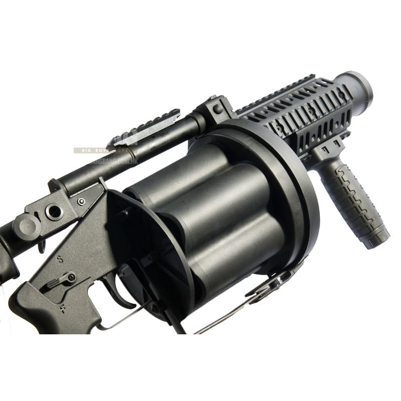 ICS MGL Grenade Launcher (Retractable Stock / Black) - Bang Bang Airsoft