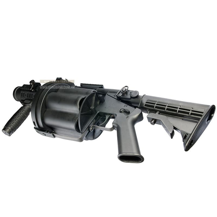 ICS MGL Grenade Launcher (Retractable Stock / Black) - Bang Bang Airsoft