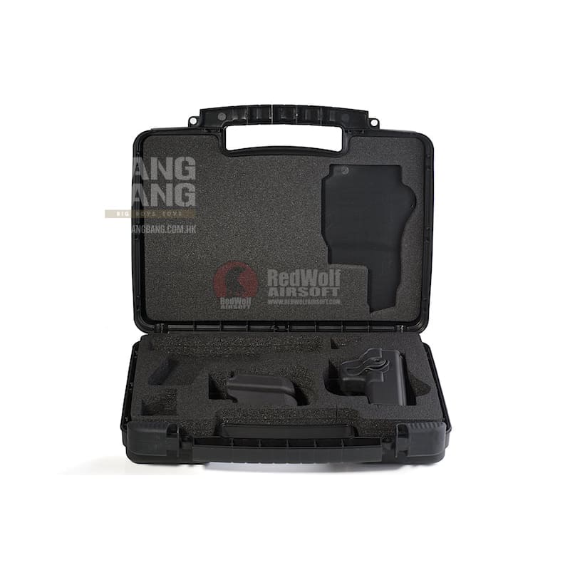 Imi defense plastic pistol case large size w/ plastic holste