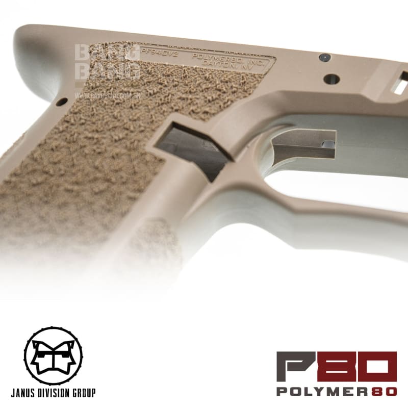 JDG Polymer80 Licensed P80 PF940V2 Frame for Glock 17 Gen3 ( UMAREX / TM / WE ) - FDE - Bang Bang Airsoft
