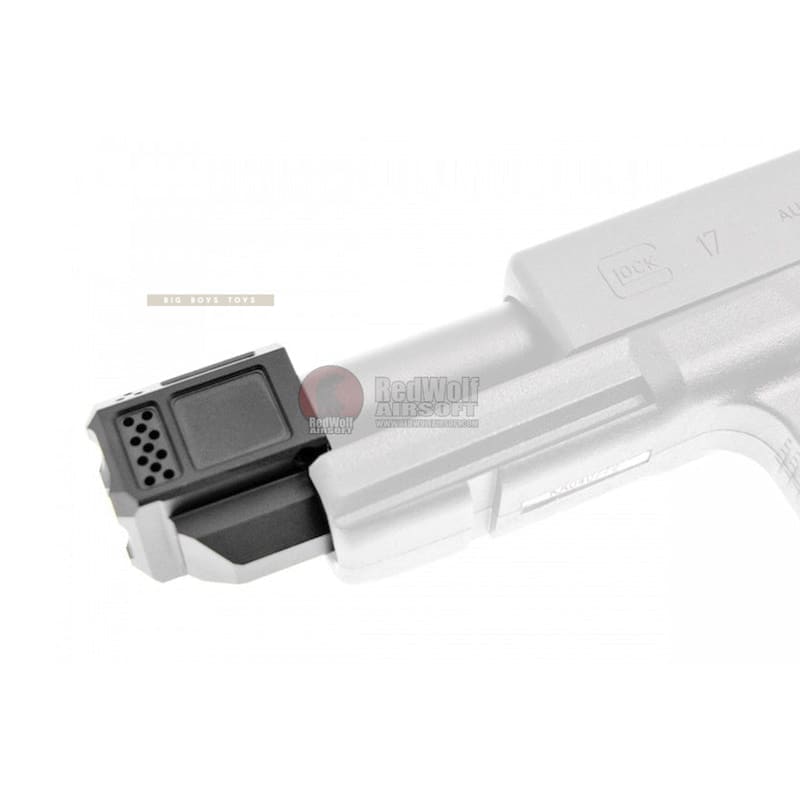 JDG WAR A10 Compensator 14mm CCW for Airsoft G Series Gen3 GBB ( Licensed by WAR ) ( Black ) - Bang Bang Airsoft