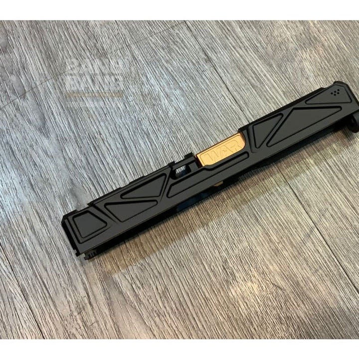 JDG WAR Afterburner RMR Slide Set for TM Model 19 ( Licensed by WAR ) ( Black Slide w/ Rose Gold Barrel ) - Bang Bang Airsoft