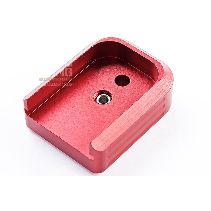 JL Progression Aluminum MagShoe Base Pad for Tokyo Marui Hi Capa 5.1 / 4.3 GBB Series - Red - Bang Bang Airsoft