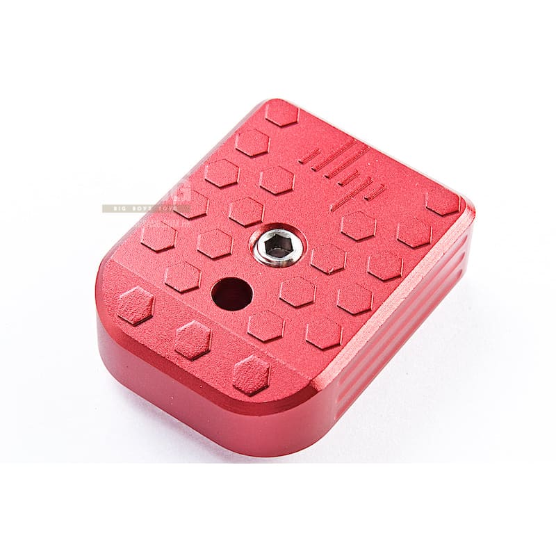 JL Progression Aluminum MagShoe Base Pad for Tokyo Marui Hi Capa 5.1 / 4.3 GBB Series - Red - Bang Bang Airsoft