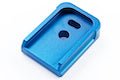 JL Progression Tokyo Marui G Series GBB Magazine Base Pad (MagShoe) - Blue, Aluminum - Bang Bang Airsoft