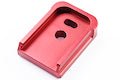 JL Progression Tokyo Marui G Series GBB Magazine Base Pad (MagShoe) - Red, Aluminum - Bang Bang Airsoft