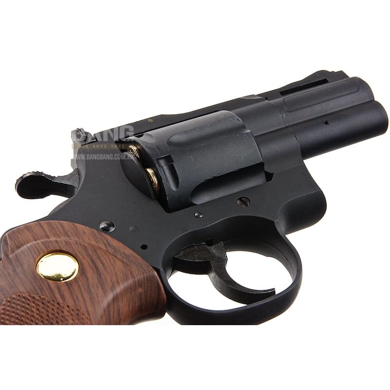 King Arms 2.5 inch Python 357 Gas Revolver - Black - Bang Bang Airsoft