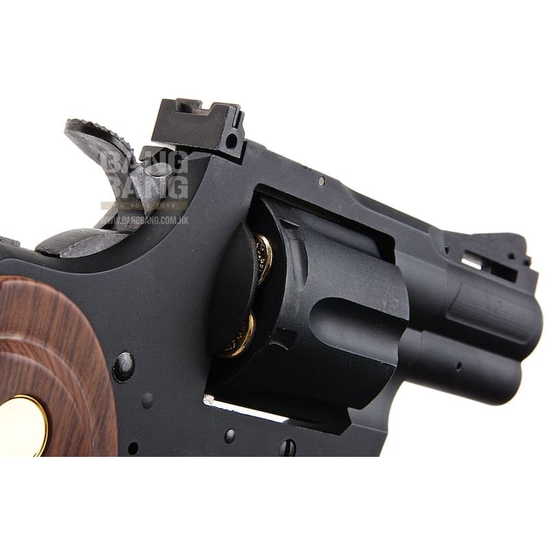 King Arms 2.5 inch Python 357 Gas Revolver - Black - Bang Bang Airsoft