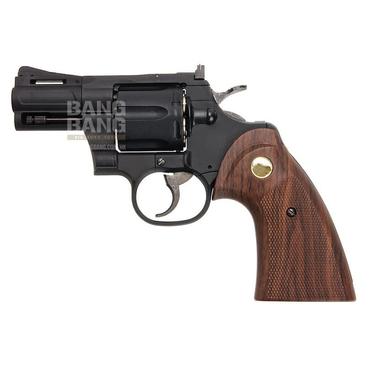 King Arms 2.5 inch Python 357 Gas Revolver - Black - Bang Bang Airsoft