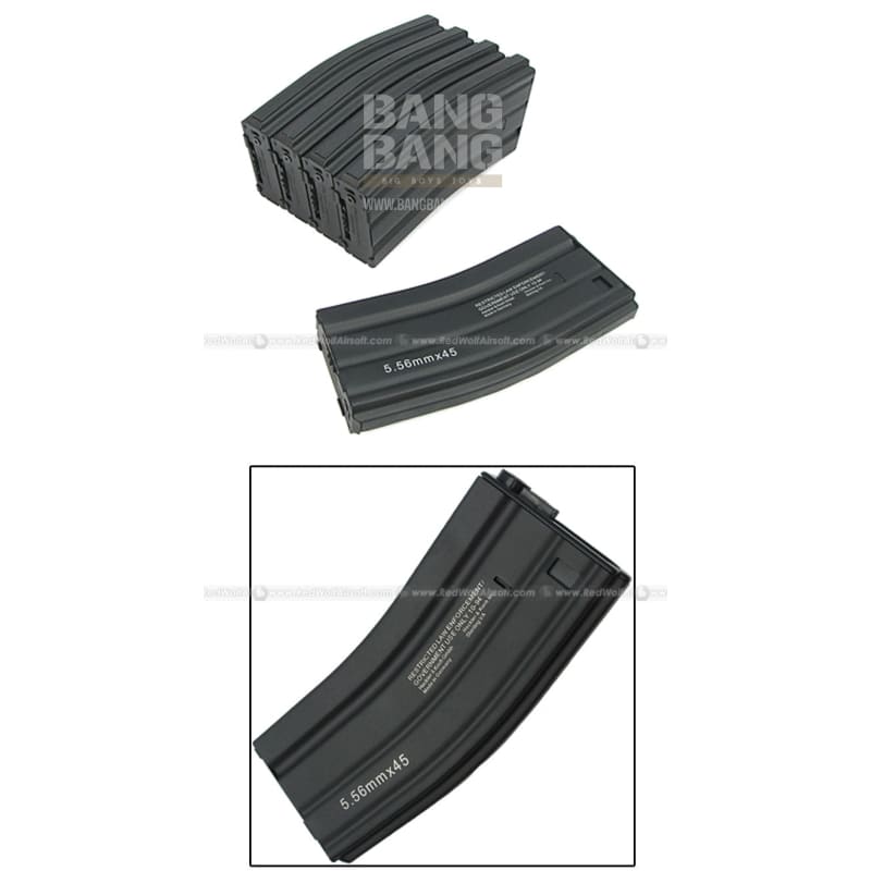 King arms 300rds mag for tokyo marui m16 box set 5pcs free