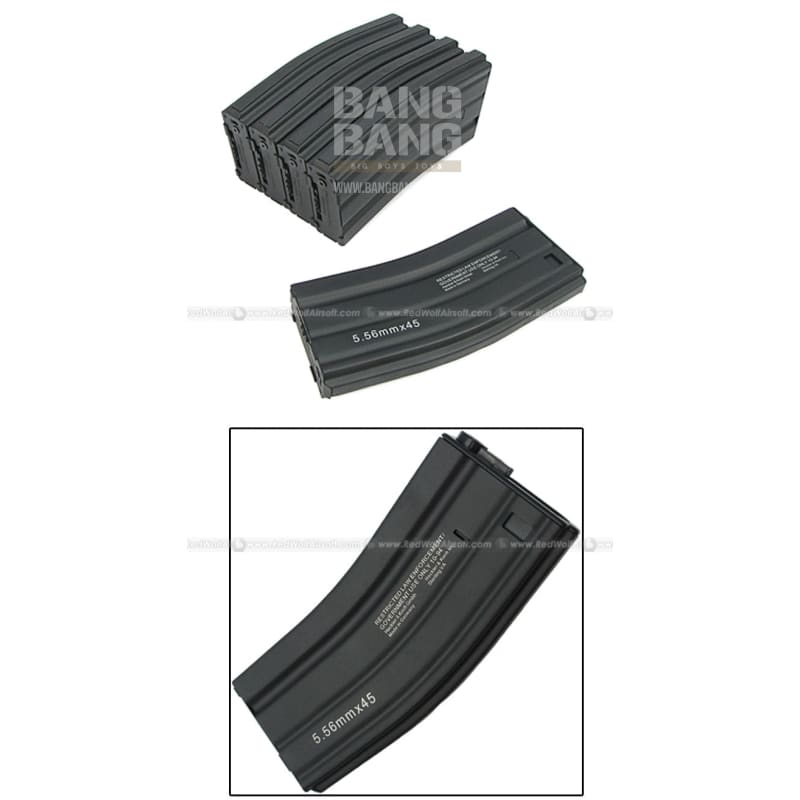 King Arms 300rds Mag for Tokyo Marui M16 Box Set 5pcs - Bang Bang Airsoft