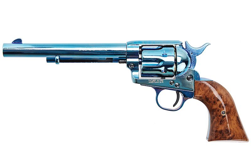 King Arms SAA .45 Peacemaker Revolver M - Bluing (Version II, Gas Version) - Bang Bang Airsoft