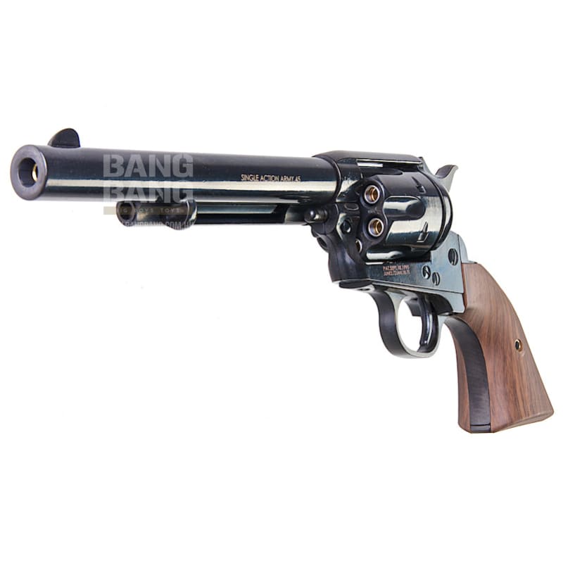 King Arms SAA .45 Peacemaker Revolver M - Electroplating Black - Bang Bang Airsoft