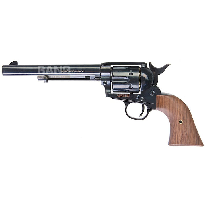 King Arms SAA .45 Peacemaker Revolver M - Electroplating Black - Bang Bang Airsoft