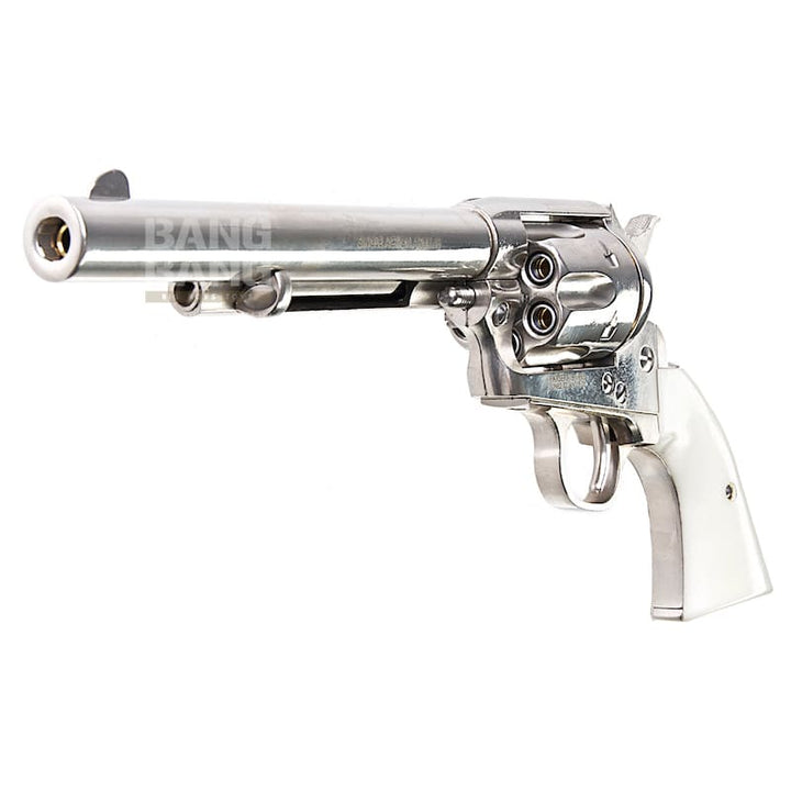 King Arms SAA .45 Peacemaker Revolver M - Silver - Bang Bang Airsoft