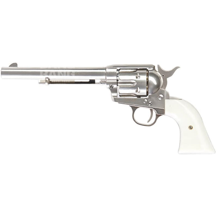 King Arms SAA .45 Peacemaker Revolver M - Silver - Bang Bang Airsoft
