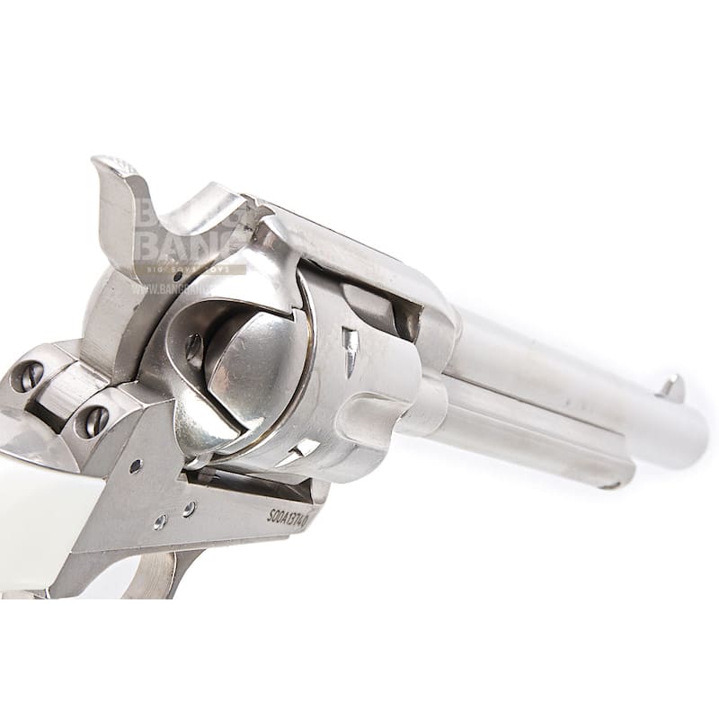 King Arms SAA .45 Peacemaker Revolver M - Silver - Bang Bang Airsoft