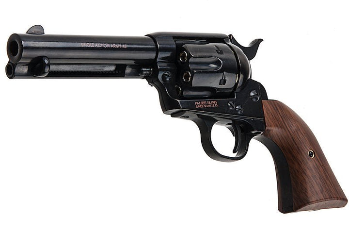 King Arms SAA .45 Peacemaker Revolver S - Electroplating Black (Version II, Gas Version) - Bang Bang Airsoft