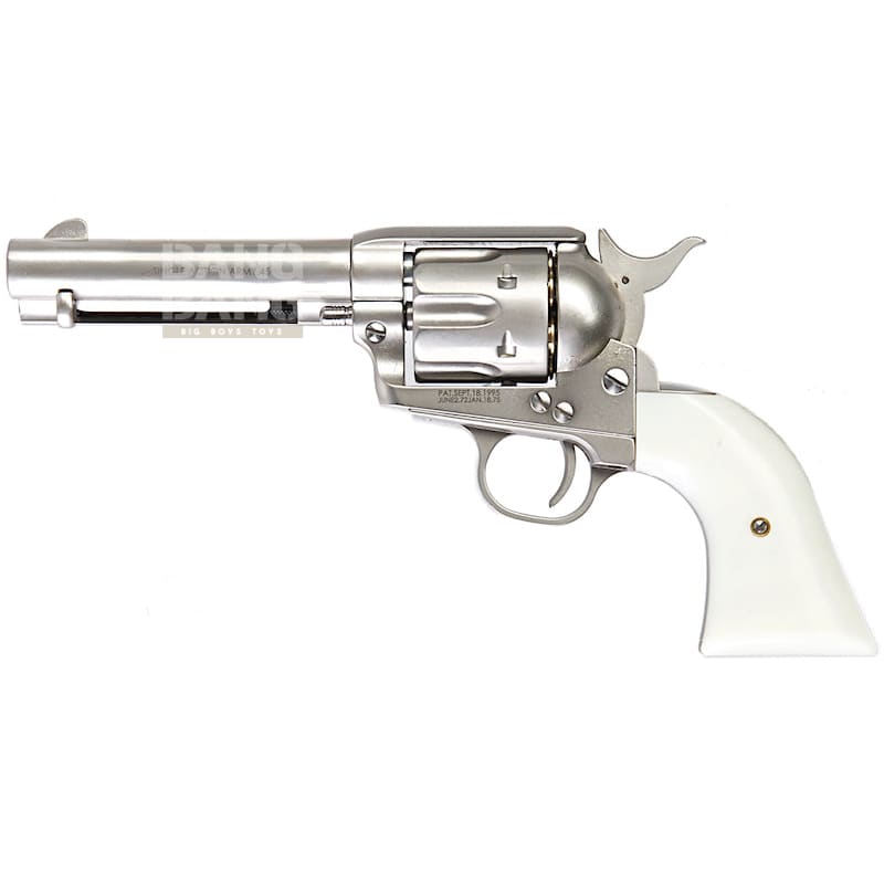 King Arms SAA .45 Peacemaker Revolver S - Silver - Bang Bang Airsoft