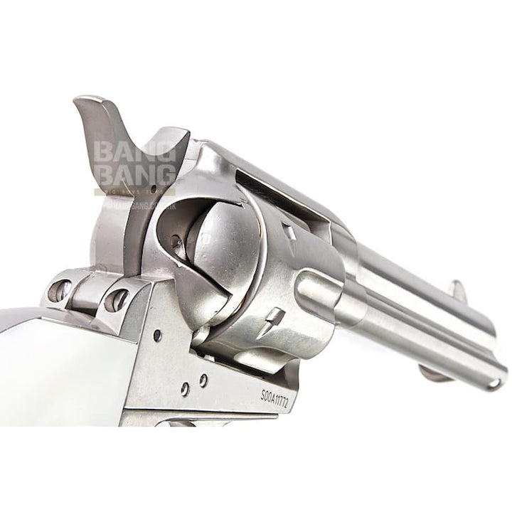 King Arms SAA .45 Peacemaker Revolver S - Silver - Bang Bang Airsoft