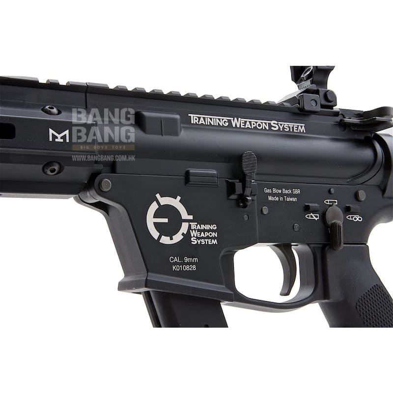 King Arms TWS 9mm SBR GBBR - Black - Bang Bang Airsoft