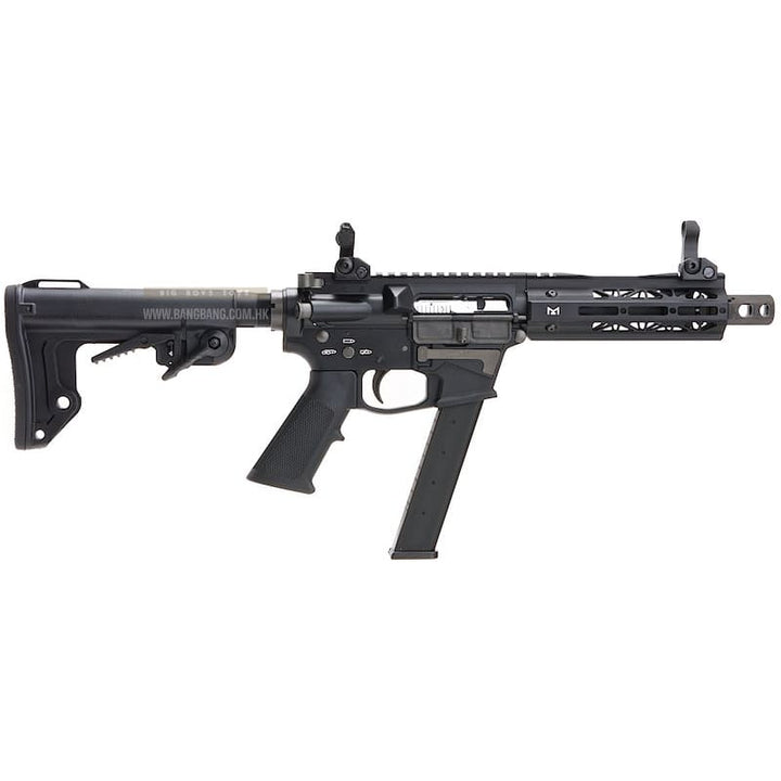 King Arms TWS 9mm SBR GBBR - Black - Bang Bang Airsoft