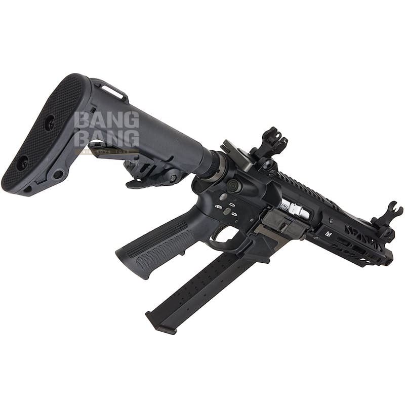 King Arms TWS 9mm SBR GBBR - Black - Bang Bang Airsoft